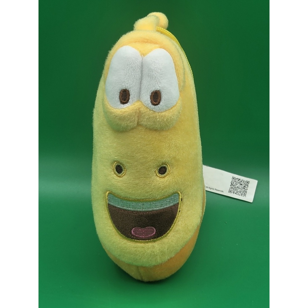 Gerp Larva Yellow & Orange Striped Worm Plush Stuffed Toy Washable 2014